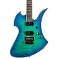 B.C. Rich Mockingbird Extreme Exotic with Evertune Bridge Electric Guitar Spalted MapleCyan Blue