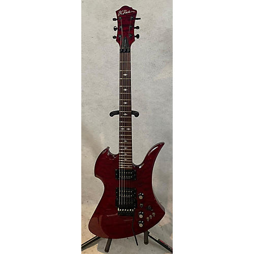 B.C. Rich Mockingbird Plus With Floyd Rose Solid Body Electric Guitar Trans Red