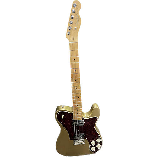 Fender Mod Shop Telecaster Deluxe HH Solid Body Electric Guitar Mystic Aztec Gold