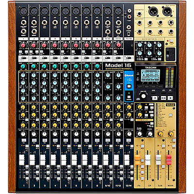 TASCAM Model 16 16-Channel Multitrack Recorder With Analog Mixer and USB Interface