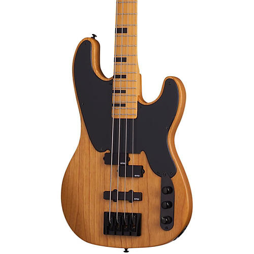 Schecter Guitar Research Model-T Session Electric Bass Guitar Condition 2 - Blemished Satin Aged Natural 197881131234