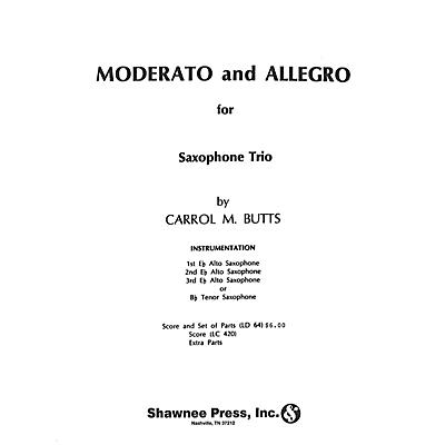 Hal Leonard Moderato and Allegro Saxophone Trio Saxophone