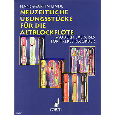 Schott Modern Exercises for the Treble Recorder Schott Series Softcover
