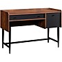 SAUDER WOODWORKING CO. Modern Home Office Workstation for Recording and Content Creation Walnut
