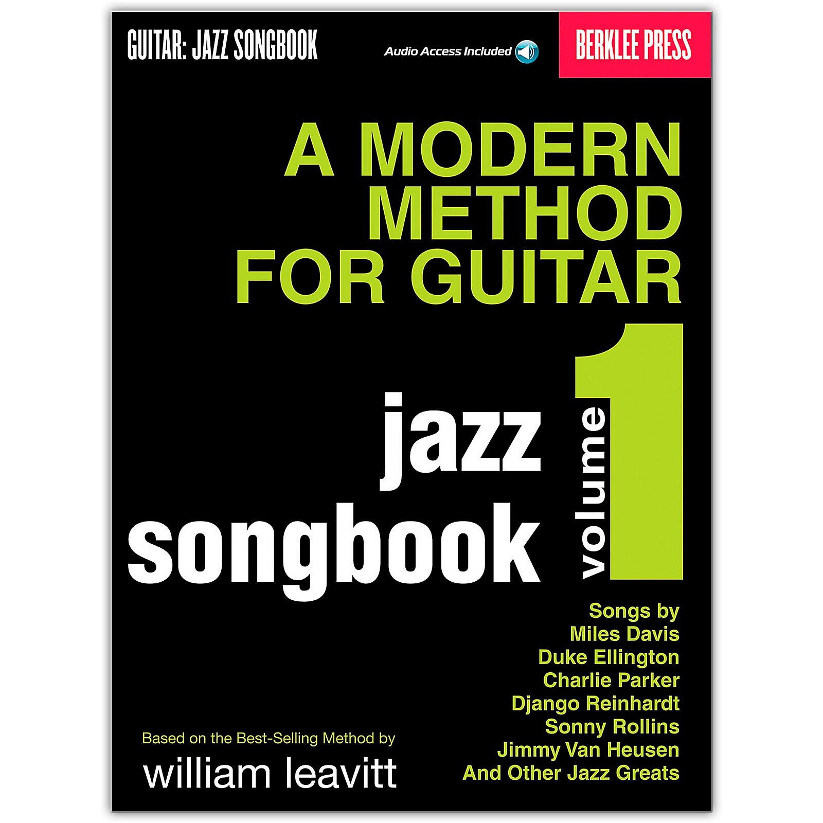 Berklee Press Modern Method for Guitar SongBook/Online Audio: Jazz Book