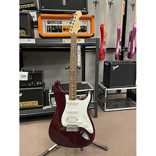 Fender Modern Player Stratocaster HSS Solid Body Electric Guitar Wine Red