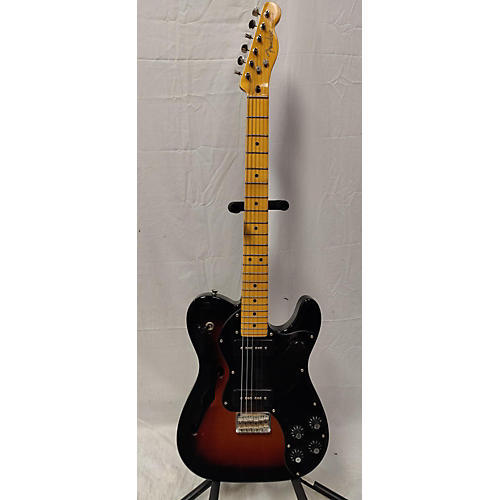 Fender Modern Player Telecaster Thinline Deluxe Hollow Body Electric Guitar 2 Tone Sunburst