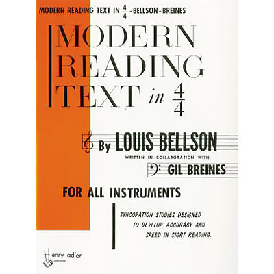Alfred Modern Reading Text in 4/4