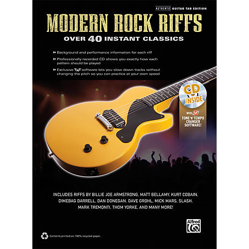 Modern Rock Riffs Guitar Book & CD