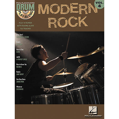 Modern Rock Volume 4 Drum Play-Along Book with CD