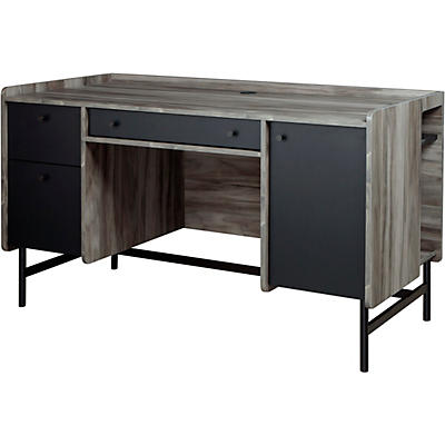 SAUDER WOODWORKING CO. Modern Workstation Desk for Recording and Content Creation