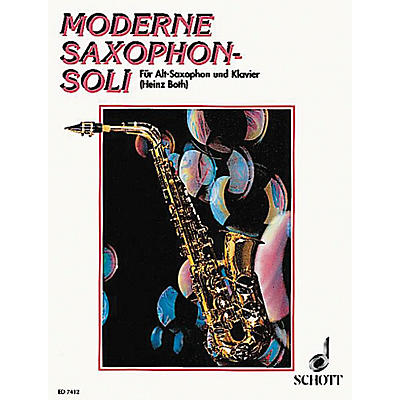 Schott Moderne Saxophon-Soli - Alto (German Text) Schott Series