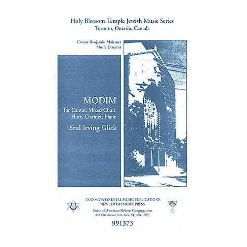 Transcontinental Music Modim SATB composed by Srul Irving Glick