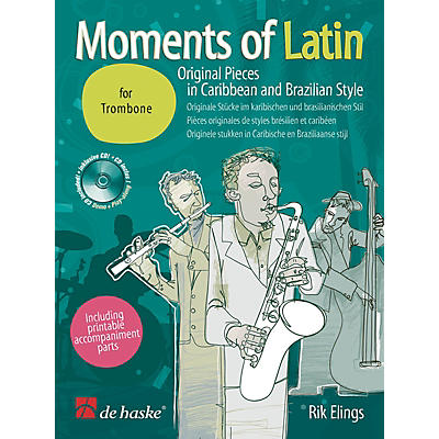 Hal Leonard Moments Of Latin Trombone Bk/cd Original Pieces In Caribbean & Brazilian Concert Band