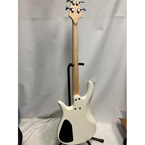 Fodera Guitars Monarch 4 Standard Classic Electric Bass Guitar Olympic White