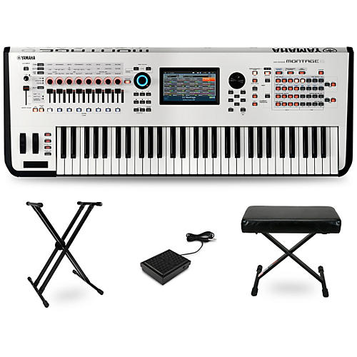 Yamaha Montage 61-Key Synthesizer Essentials Kit White