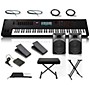 Yamaha Montage 7 76-Key Synthesizer with Powered Speakers Stand Pedals Deluxe Keyboard Bench and Cables