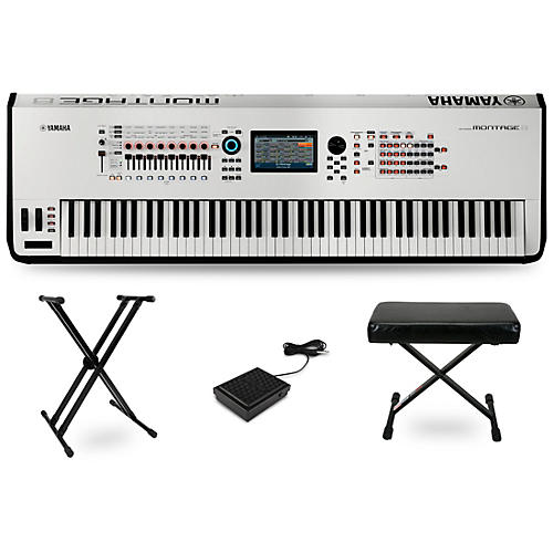 Yamaha Montage 88-Key Synthesizer Essentials Kit White