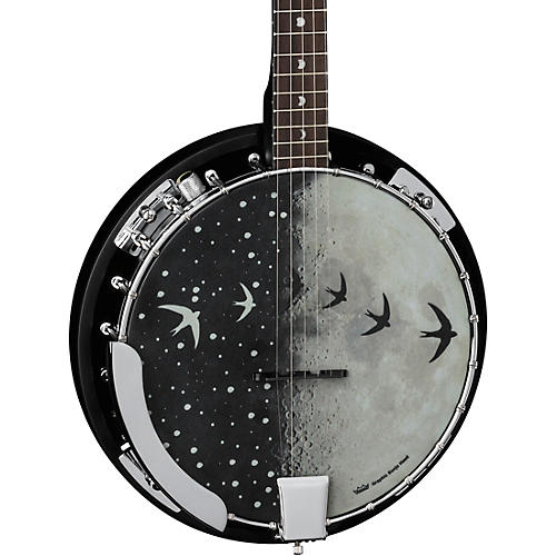 Luna Guitars Moonbird BGB 5-String Acoustic-Electric Banjo Satin Black
