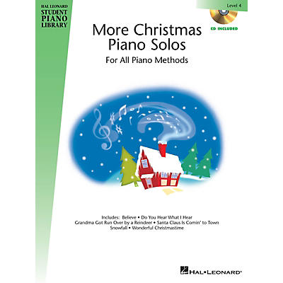 Hal Leonard More Christmas Piano Solos - Level 4 Piano Library Series Book with CD