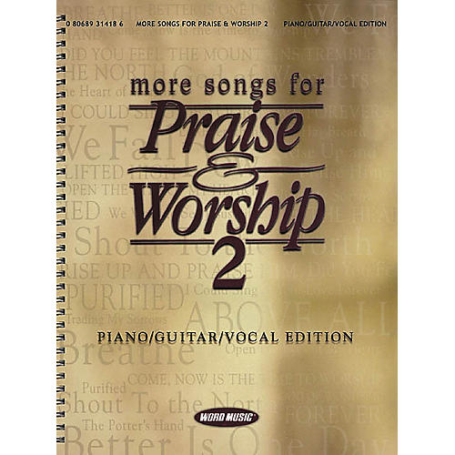 More Songs for Praise & Worship 2 Piano, Vocal, Guitar Songbook
