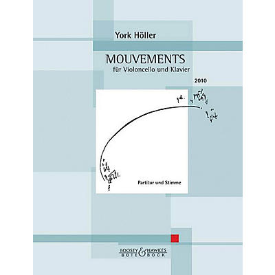 Hal Leonard Mouvement (movement) Cell And Piano Score & Parts Boosey & Hawkes Chamber Music Series Softcover