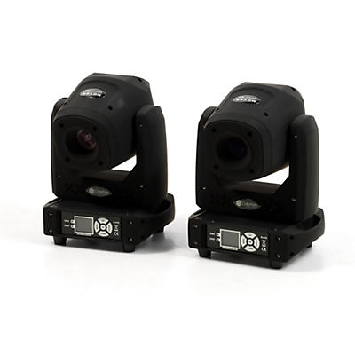 ColorKey Mover Spot 150 2-Pack Bundle With Flight Case Trolley - All Black