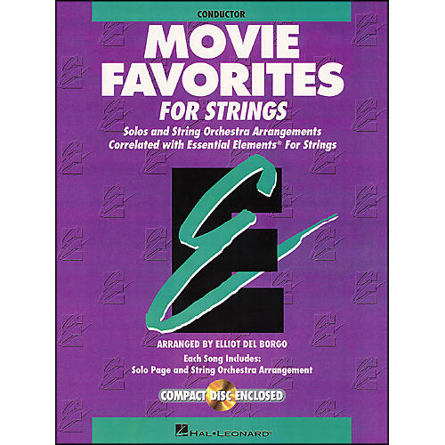 Hal Leonard Movie Favorites Conductor Essential Elements Strings CD/Pkg