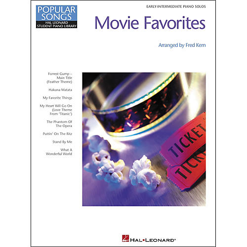 Movie Favorites Early-Intermediate Piano Solos Popular Songs Hal Leonard Student Piano Library by Fred Kern