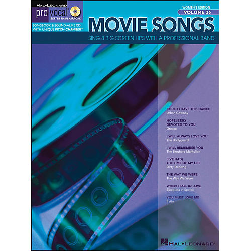 Movie Songs Pro Vocal Series Women's Edition Volume 26 Book/CD