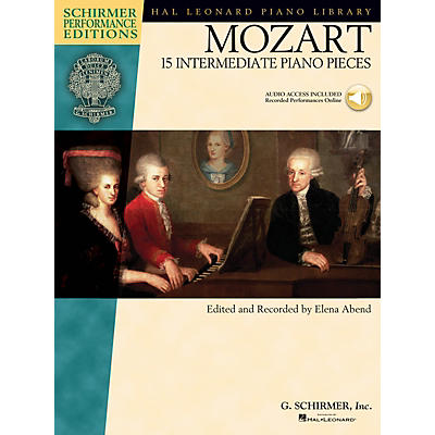 G. Schirmer Mozart - 15 Intermediate Piano Pieces Schirmer Performance Editions Book/Audio Online (Intermediate)