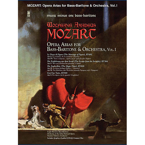 Music Minus One Mozart Opera Arias for Bass Baritone and Orchestra - Vol. I Music Minus One Softcover with CD by Mozart