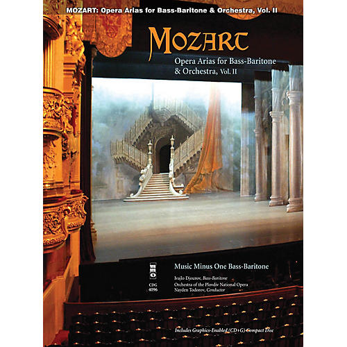 Music Minus One Mozart Opera Arias for Bass Baritone and Orchestra - Vol. II Music Minus One Softcover with CD by Mozart