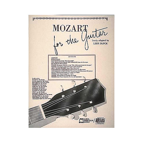 Edward B. Marks Music Company Mozart for Guitar Book