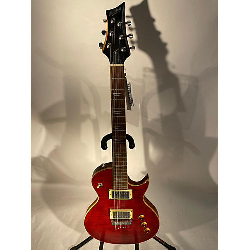 Mitchell Ms450 Solid Body Electric Guitar Red Flame