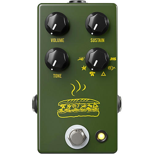 JHS Pedals Muffuletta Distortion/Fuzz Guitar Effects Pedal Condition 1 - Mint Army Green
