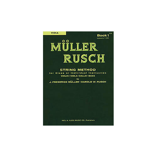 KJOS Muller-Rusch String Method 1 Viola Book