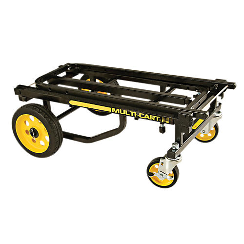 Rock N Roller Multi-Cart 8-in-1 Equipment Transporter Cart Black Frame/Yellow Wheels Mid