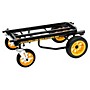 RockNRoller Multi-Cart R12RT All-Terrain 8-in-1 Equipment Transporter Cart - Black Frame/Yellow Wheels All-Terrain