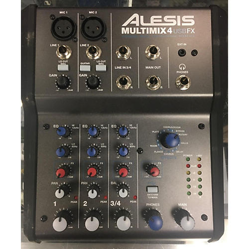 Alesis MultiMix 4 USB FX 4-Channel Unpowered Mixer