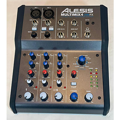 Alesis MultiMix 4 USB FX 4-Channel Unpowered Mixer