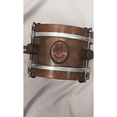 A&F Drum  Co Multiple Brass Snare 4x6 Drum