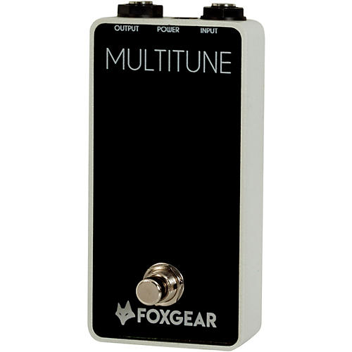 FoxGear Multitune Polyphoic Tuner Pedal Black and White
