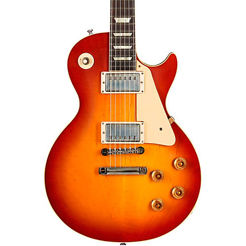 Gibson Custom Murphy Lab 1958 Les Paul Standard Reissue Ultra Light Aged Electric Guitar Washed Cherry Sunburst