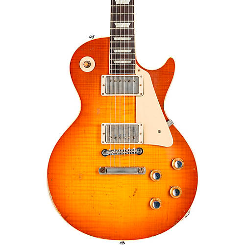 Gibson Custom Murphy Lab 1960 Les Paul Standard Reissue Heavy Aged Electric Guitar Tangerine Burst