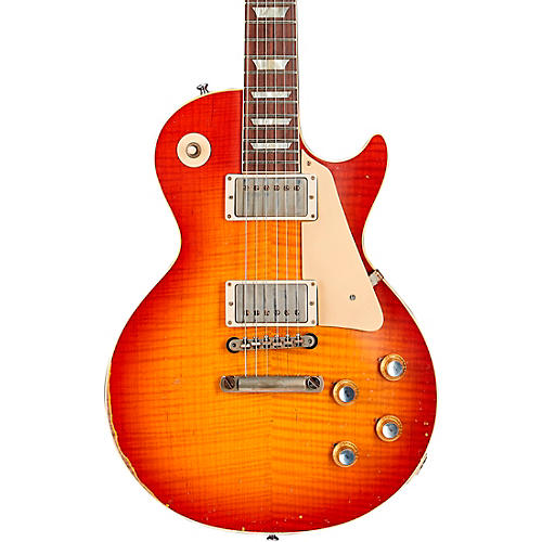 Gibson Custom Murphy Lab 1960 Les Paul Standard Reissue Heavy Aged Electric Guitar Tangerine Burst