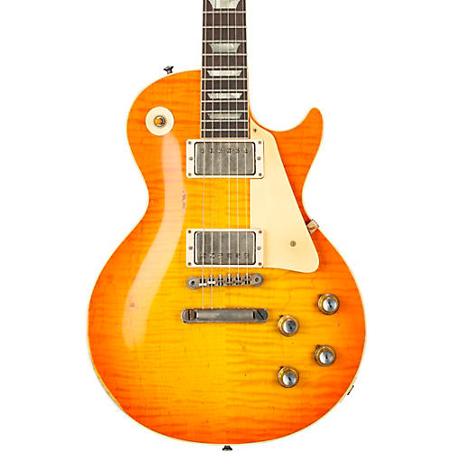 Gibson Custom Murphy Lab 1960 Les Paul Standard Reissue Heavy Aged Electric Guitar Tangerine Burst