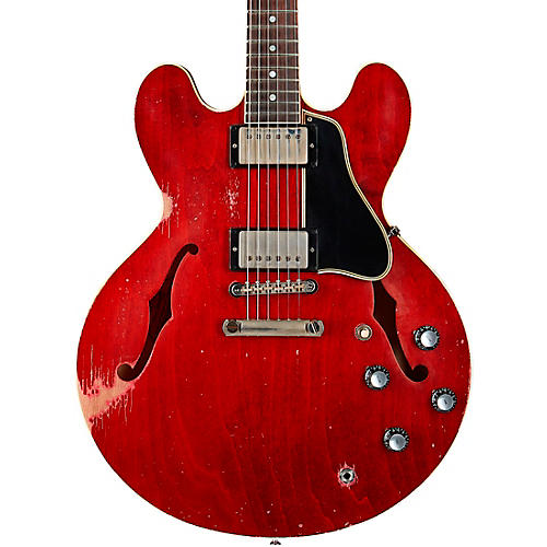 Gibson Custom Murphy Lab 1961 ES-335 Reissue Heavy Aged Semi-Hollow Electric Guitar Cherry