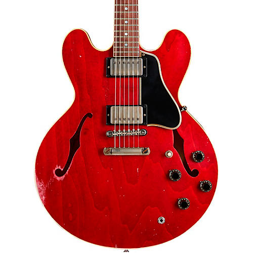 Gibson Custom Murphy Lab 1961 ES-335 Reissue Heavy Aged Semi-Hollow Electric Guitar Cherry