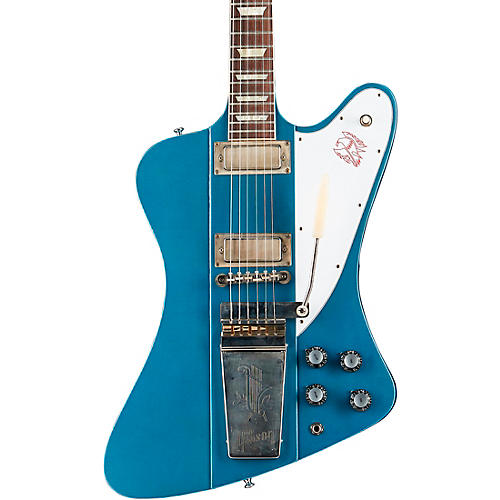 Gibson Custom Murphy Lab 1963 Firebird V w/ Maestro Vibrola Ultra Light Aged Electric Guitar Pelham Blue